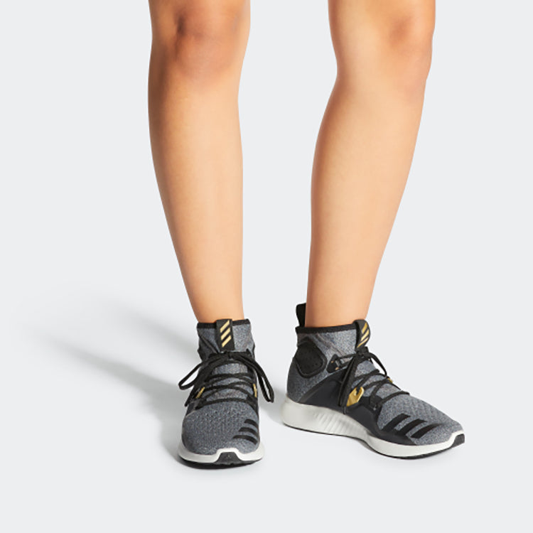 (WMNS) adidas Edgebounce Mid 'Black Gold Metallic' B96335