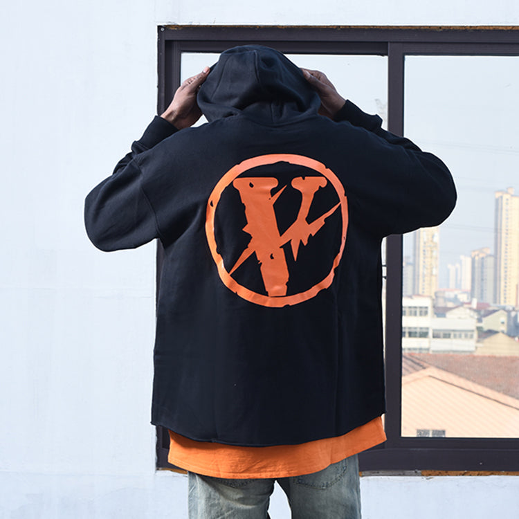 VLONE x Fragment Design Unisex Frineds Logo Black/Orange VLHD17FW005