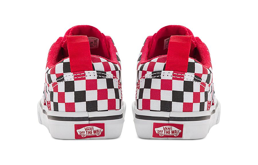 (TD) Vans Doheny V checkerboard 'Black White Red' VN0A4TZMRED