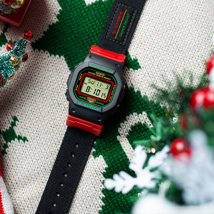 CASIO G-Shock Square 'Black Red' DW-5600THC-1