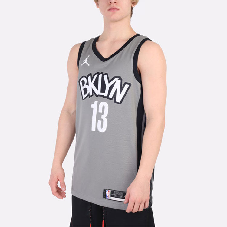 Nike NBA Brooklyn Kevin Durant 20 Basketball Jersey 'Grey White' CV9469-002