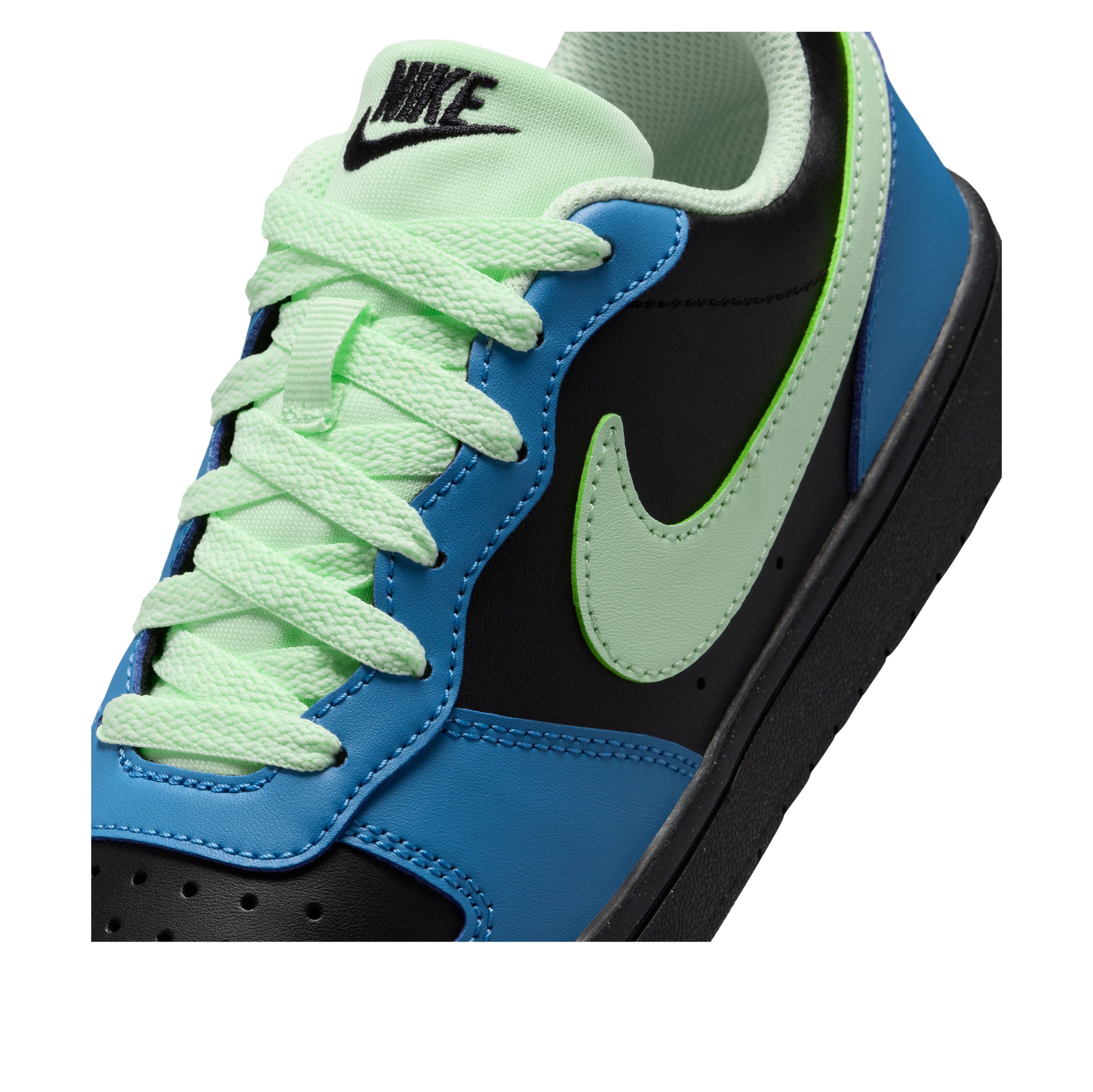 (GS) Nike Court Borough Low Recraft 'Black Blue Green' DV5456-012