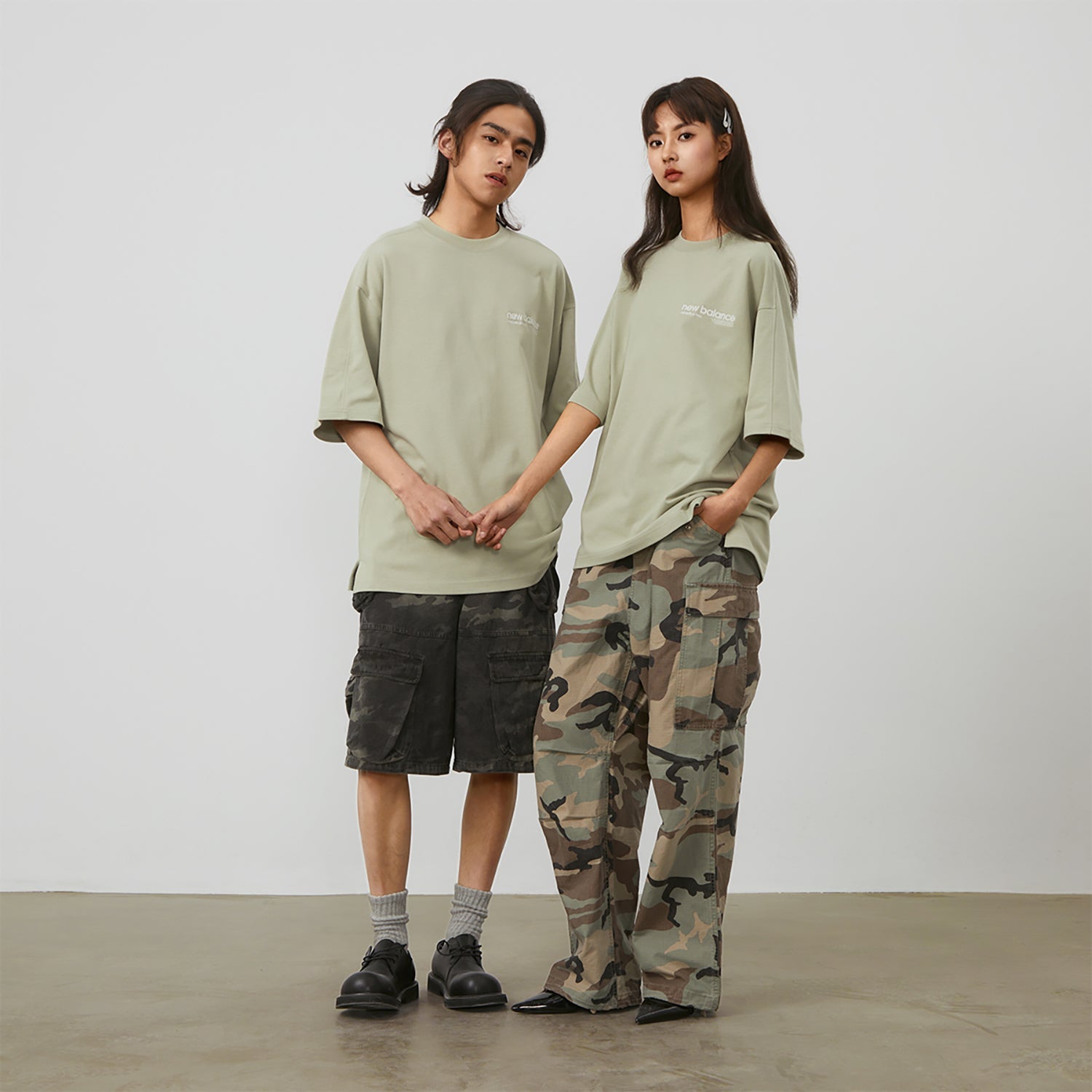 New Balance Wordmark Logo T-Shirt Asia Sizing 'Khaki Green' AMT42301-OVN
