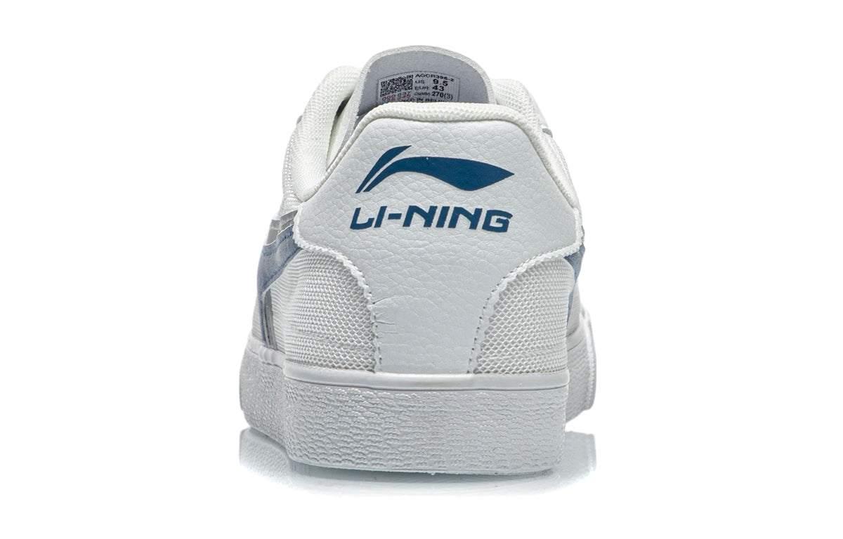 Li-Ning Vintage Skate Shoes 'White Blue' AGCR395-2