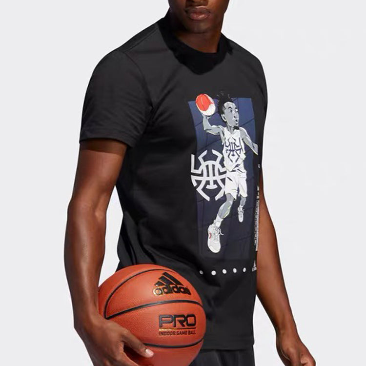 adidas Geek Up Tee Donovan Mitchell Pattern Black FM4761