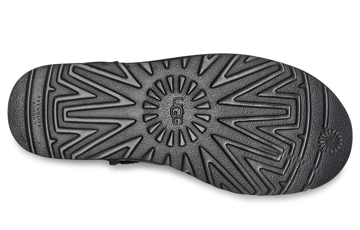 (WMNS) UGG Classic Mini Floral Foil Fleece Lined Black 1118163-BLK