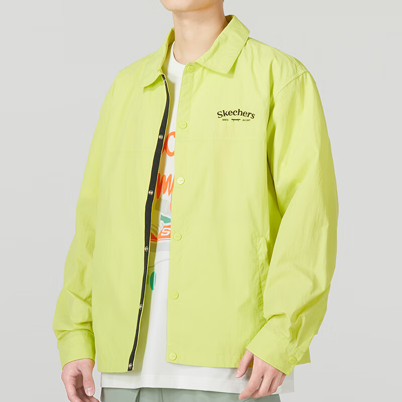 Skechers Casual Jacket 'Black Yellow' L223M028