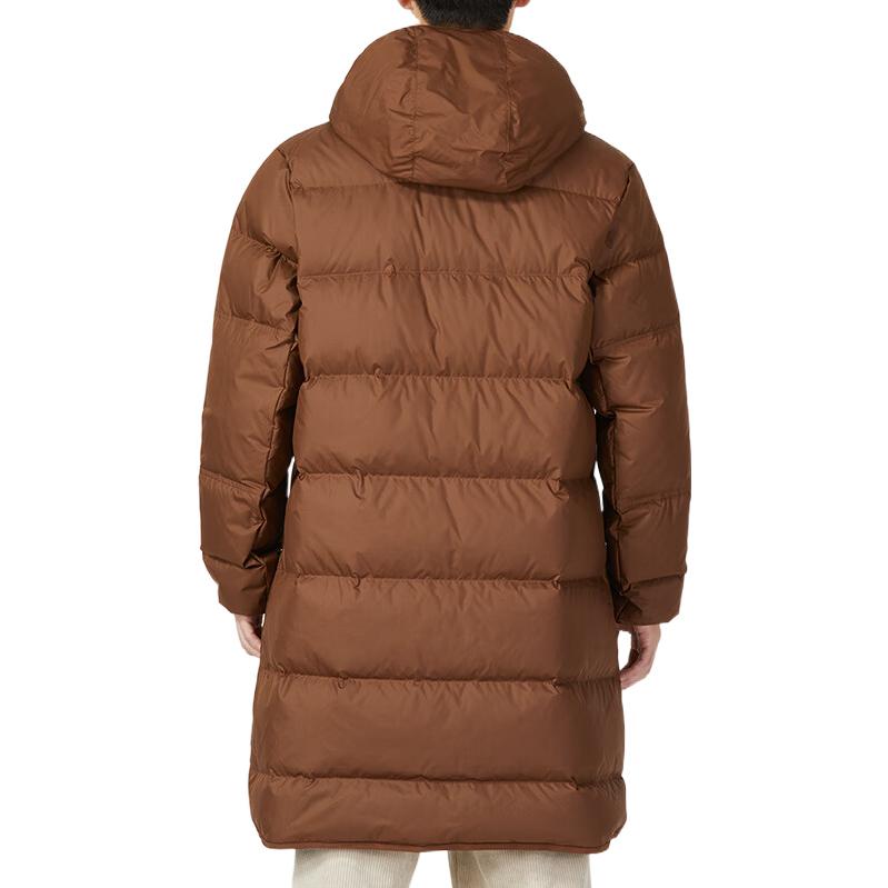 Nike hooded puffer long coat 'Brown' DV1134-259