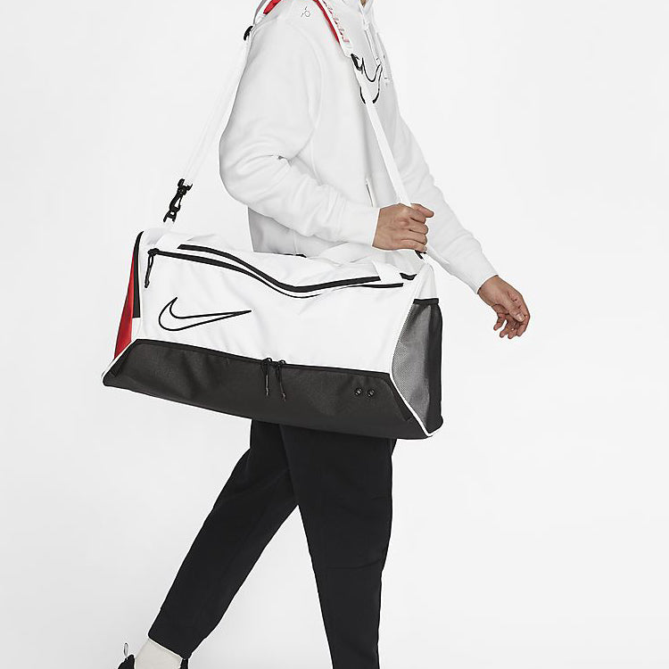 Nike Elite Basketball Duffel Bag 'White Black University Red' BA6163-100