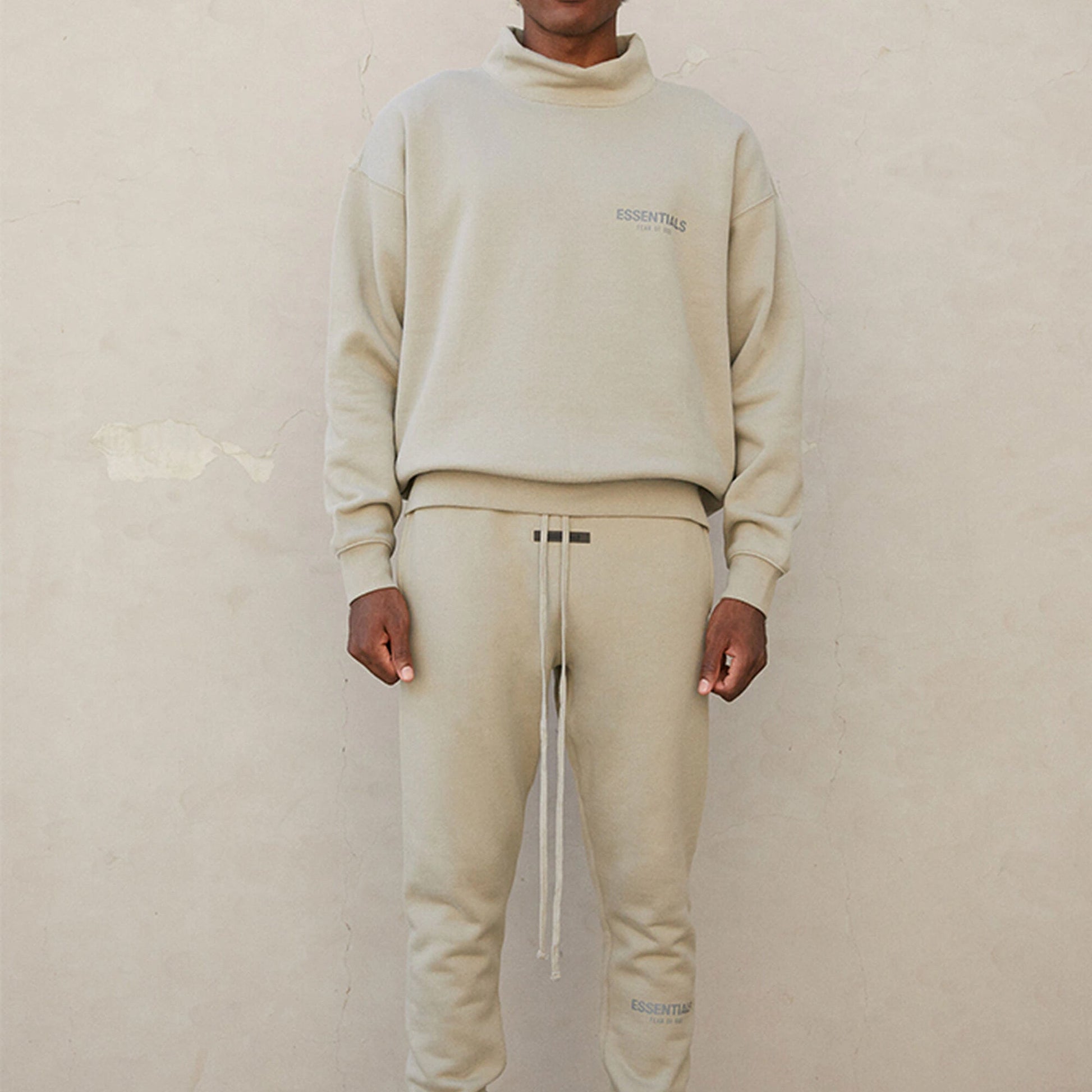 Fear of God Essentials FW21 Pullover Mock Neck Sweatshirt 'Pistachio' FOG-FW21-010