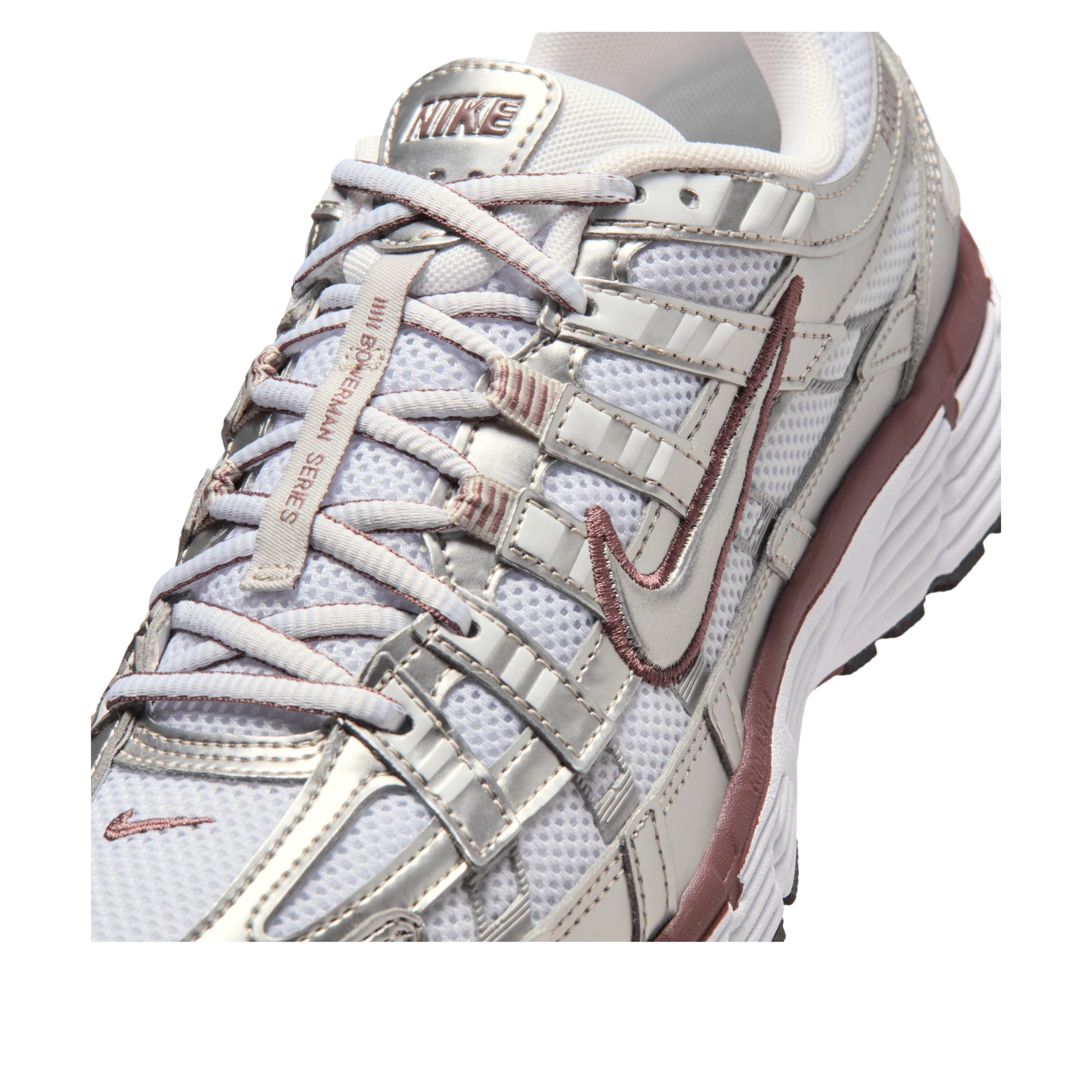 (WMNS) Nike P-6000 'White Metallic Silver' BV1021-110