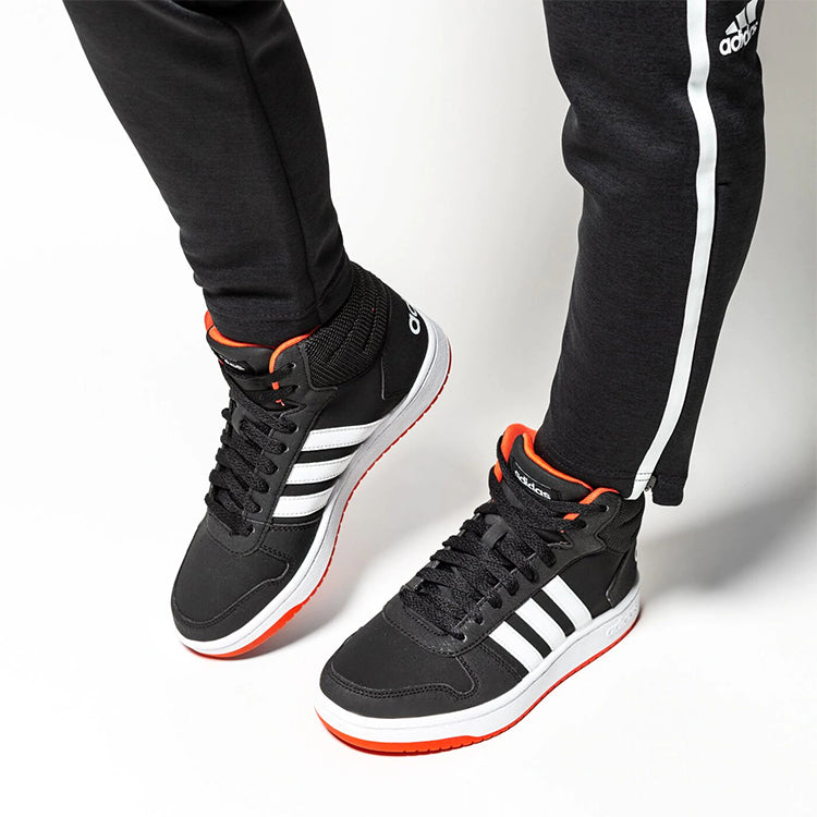 (PS) adidas Hoops 2.0 Mid J 'Black Hi-Res Red' B75743