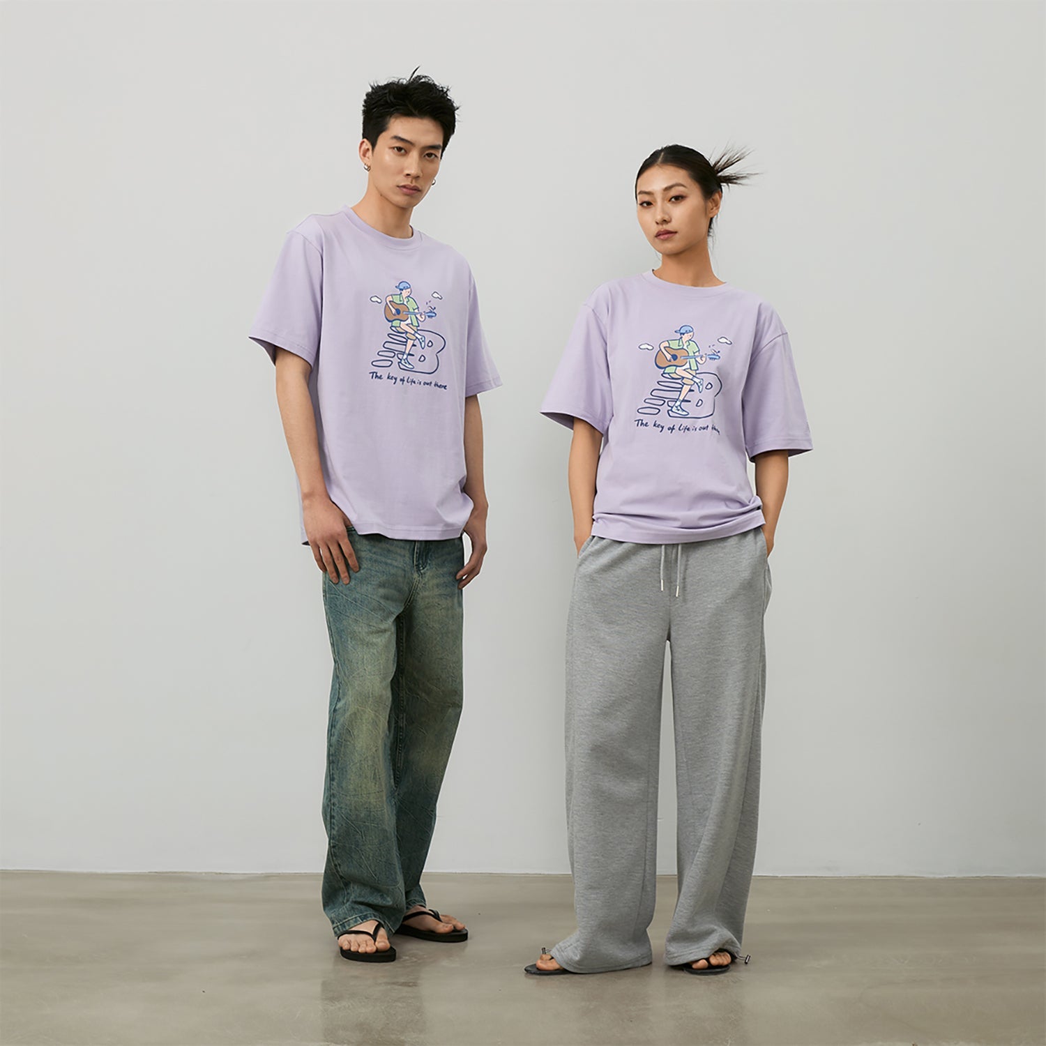 New Balance x PK Guitar Graphic T-Shirt Asia Sizing 'Light Purple' NEE26021-DV