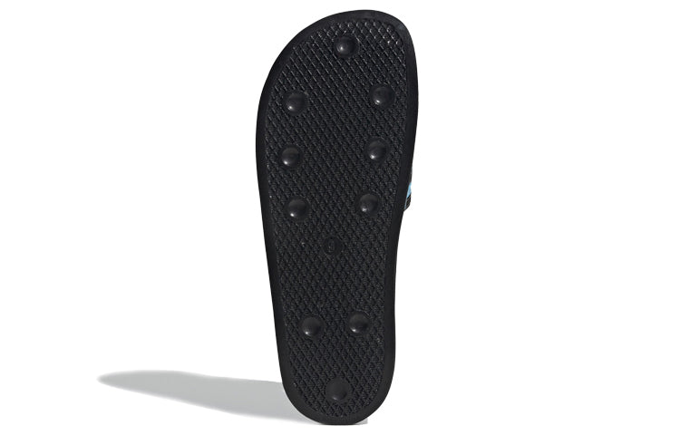 adidas originals Adilette Slides 'Black Blue' EF5503