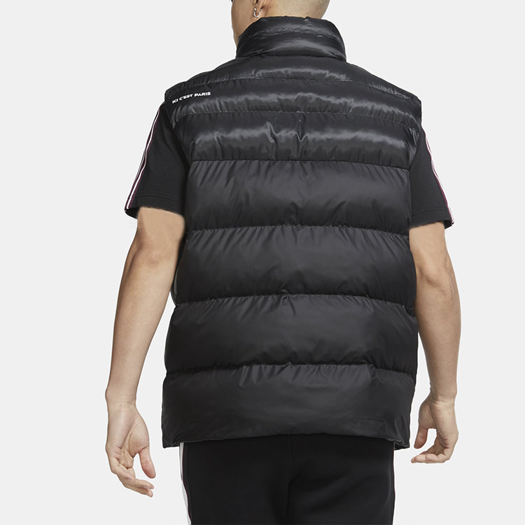 Air Jordan Paris Saint-Germain Reversible Stay Warm Stand Collar vest Black CV9957-010