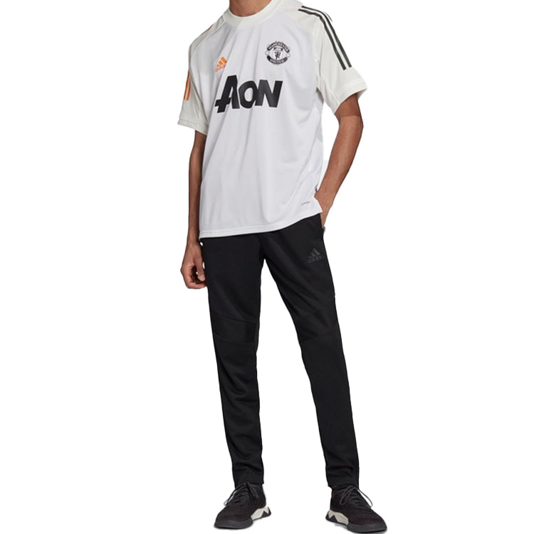 adidas MUFC TR JSY Manchester United Soccer/Football Sports Short Sleeve Jersey White FR3657