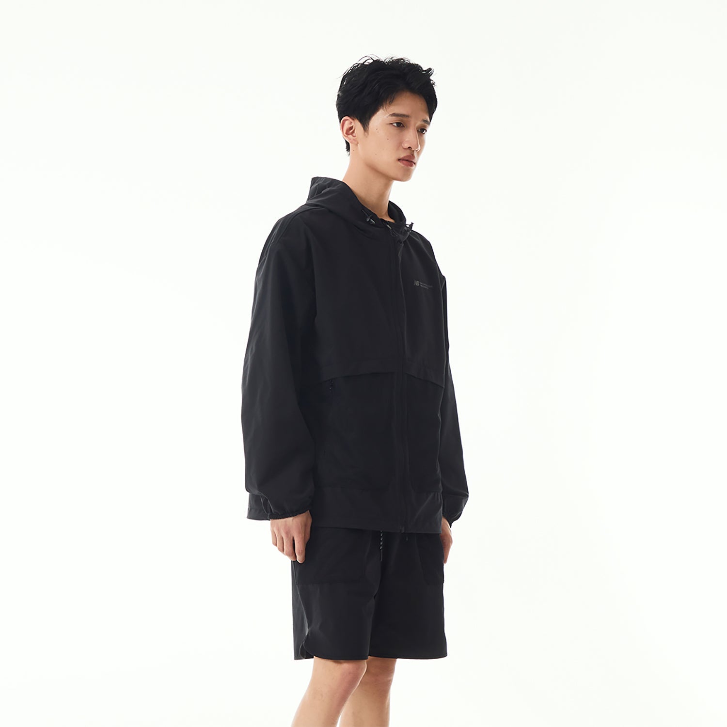 New Balance Woven Hooded Jacket Asia Sizing 'Black' NAE24151-BK