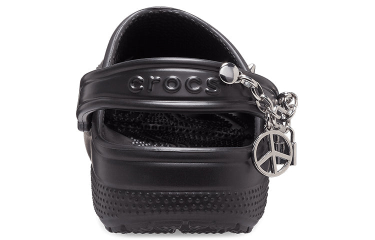 Crocs Classic Feel The Positivity Casual Unisex Black Sandals 207571-001
