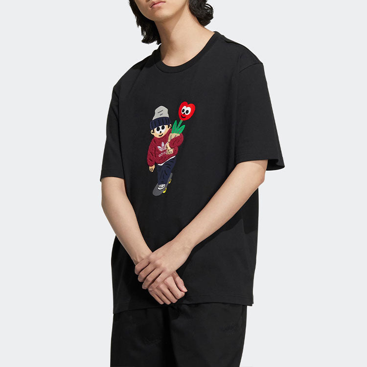 adidas originals x Charr Morita Short Sleeve Black T-Shirt HR3476
