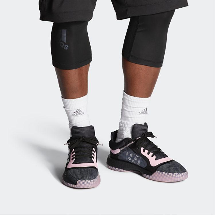 adidas Marquee Boost Low 'Black Pink' EE6858