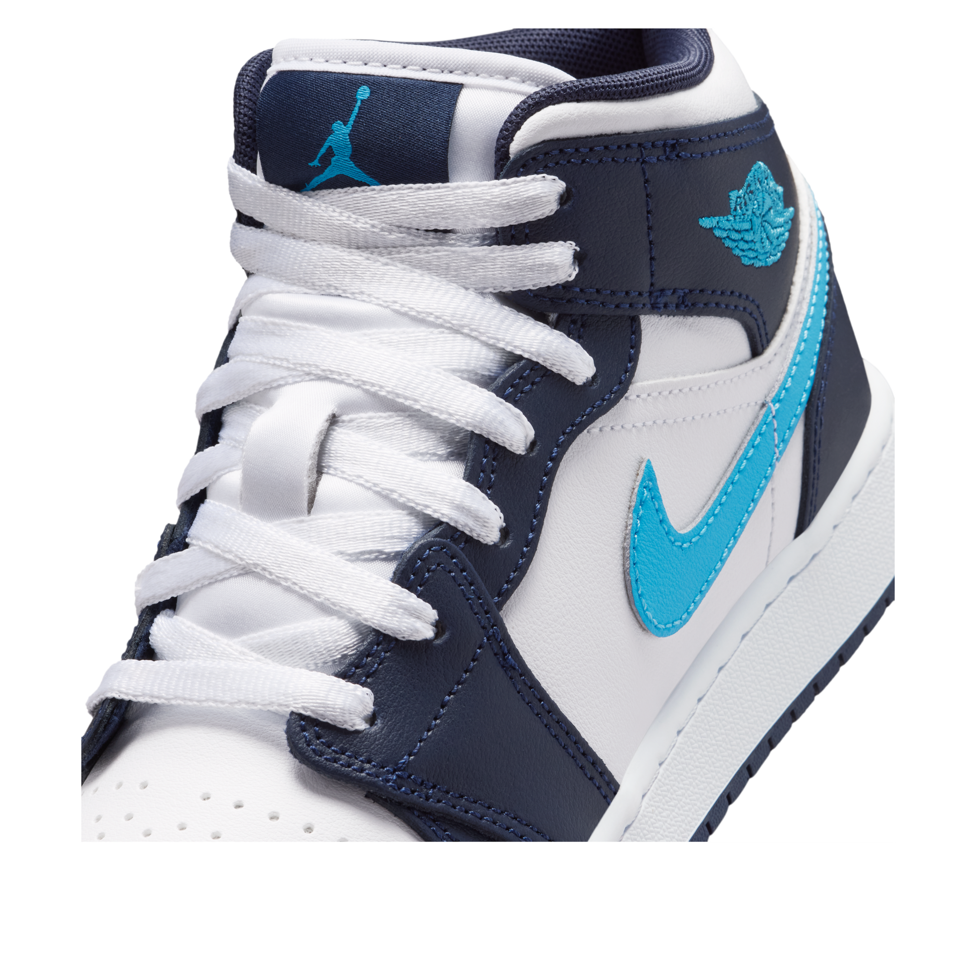 (GS) Air Jordan 1 Mid 'Obsidian White' DQ8423-404