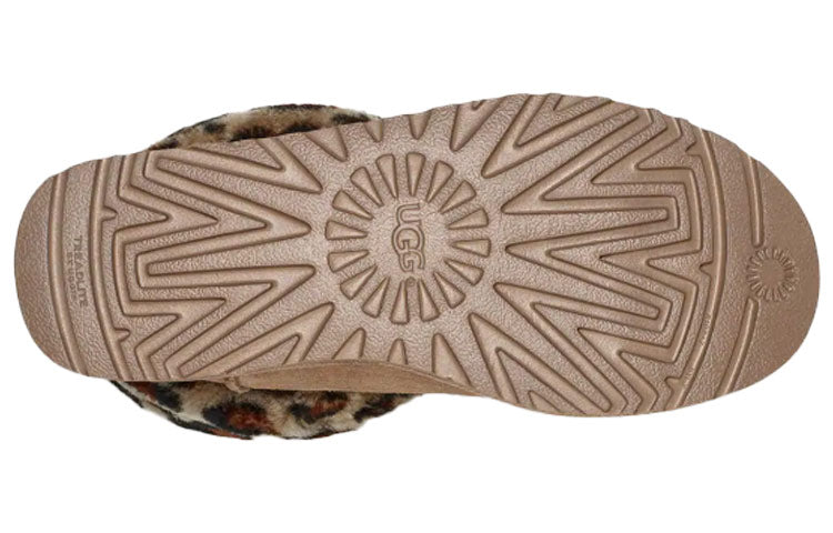 (WMNS) UGG Fluff Mini Quilted Leopard Fleece Lined 'Leopard print' 1105358-AMP