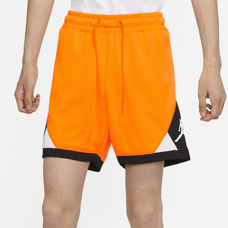 Air Jordan Dri-FIT Basketball Sports Training Splicing Shorts Orange CV3087-803