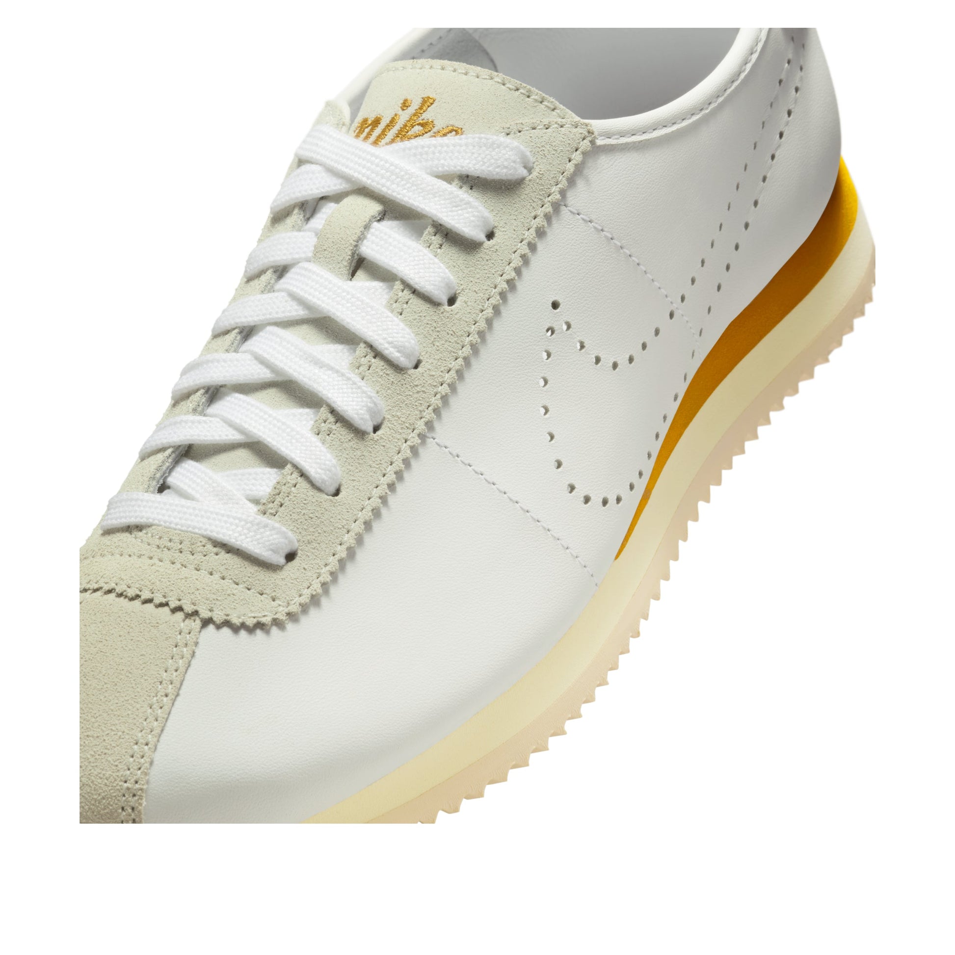 (WMNS) Nike Cortez 'White Bronze Perforated Swoosh' HQ1841-100