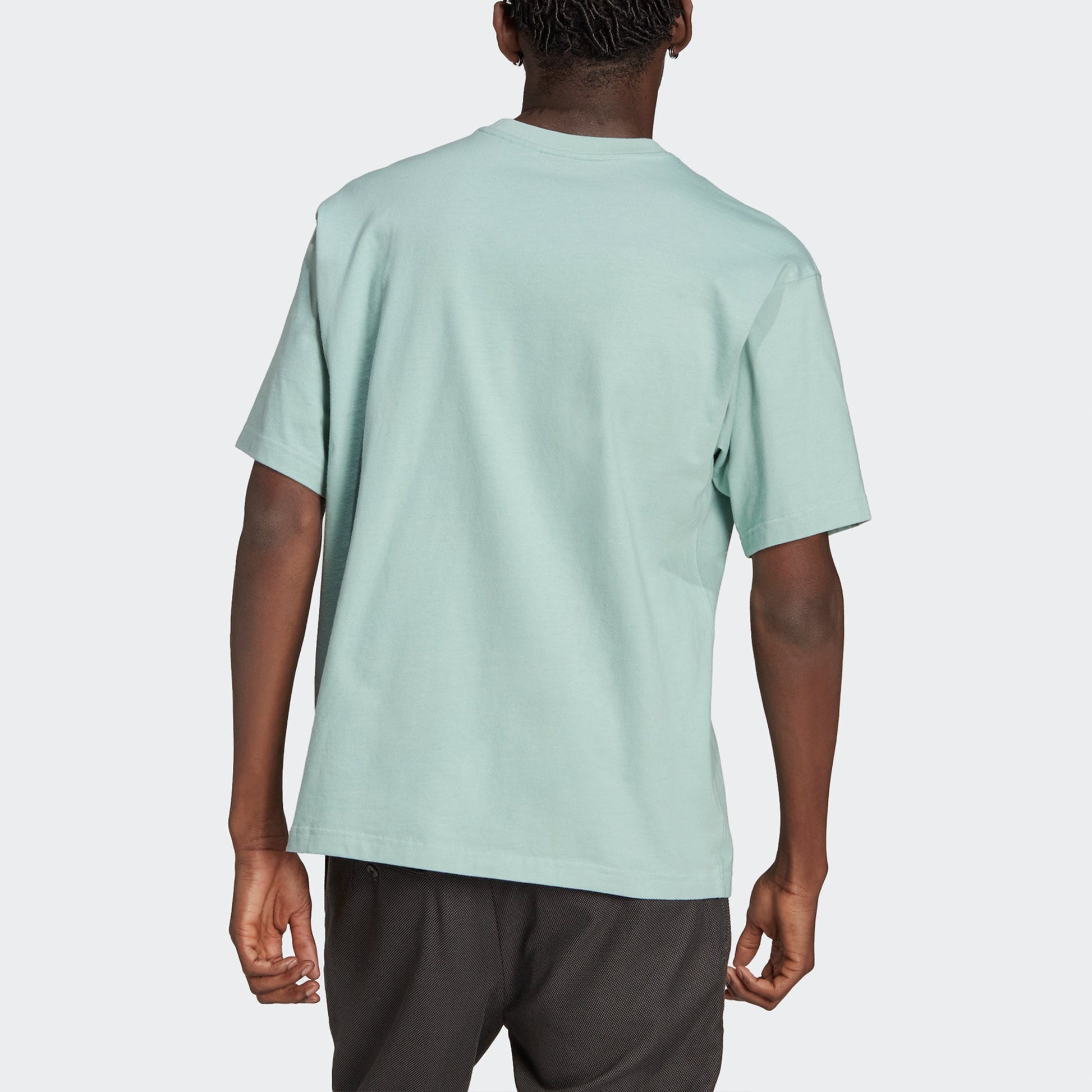 adidas originals Premium Tee Mini Logo Embroidered Sports Round Neck Short Sleeve Couple Style Green GN3377