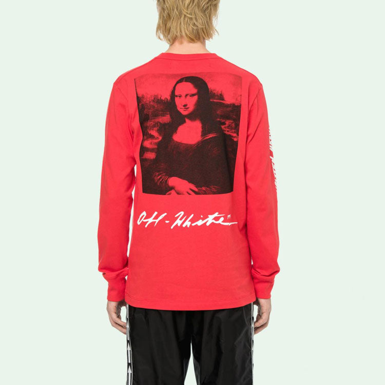 Off-White SS19 Mens Logo Long Sleeve Mona Lisa OMAB001S191850052010