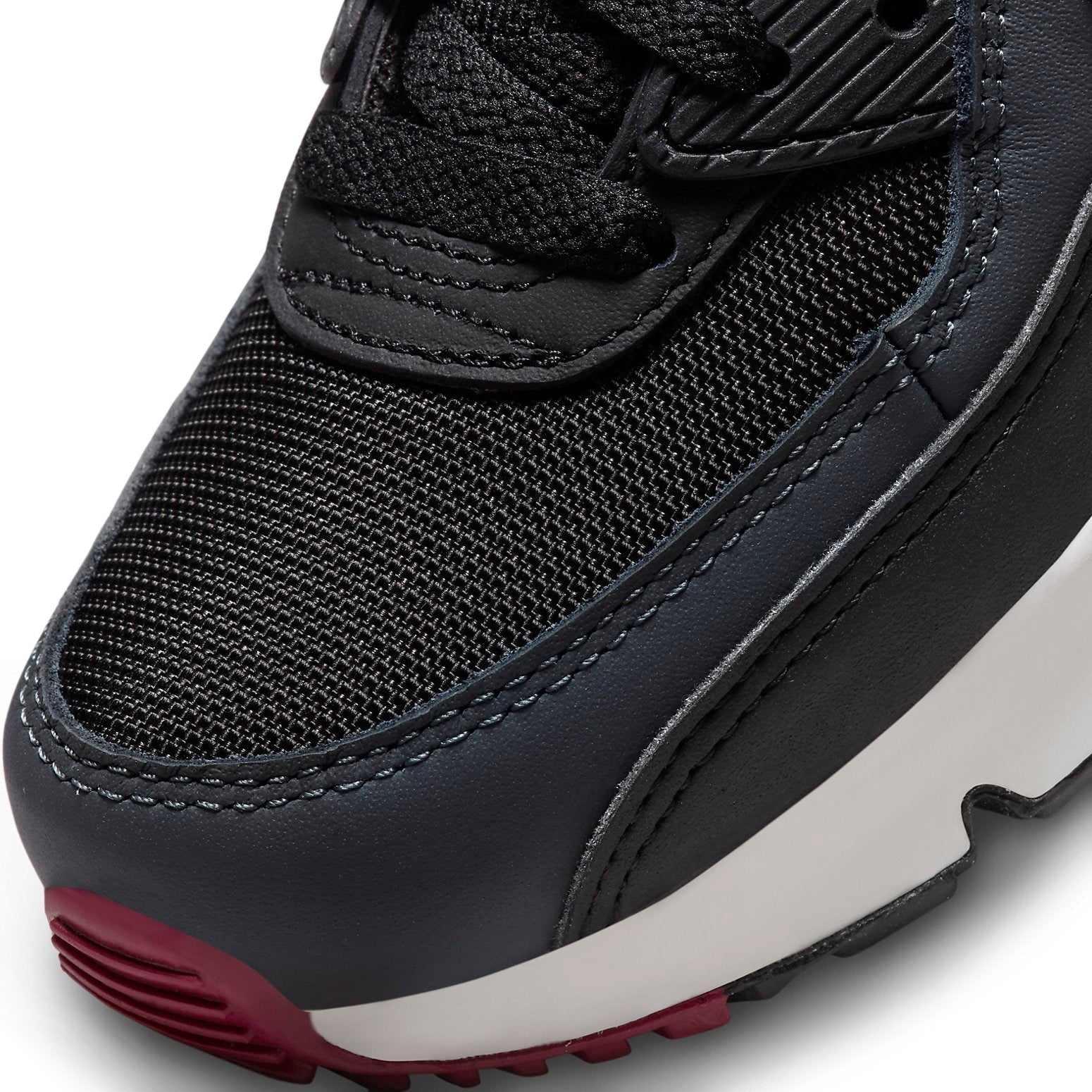 (PS) Nike Air Max 90 Leather 'Black Team Red' CD6867-022