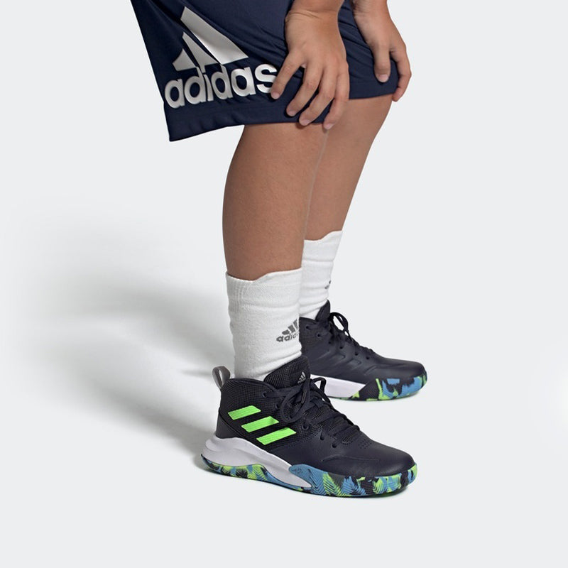 (PS) adidas Own The Game J Wide 'Legend Ink Signal Green' FW4566