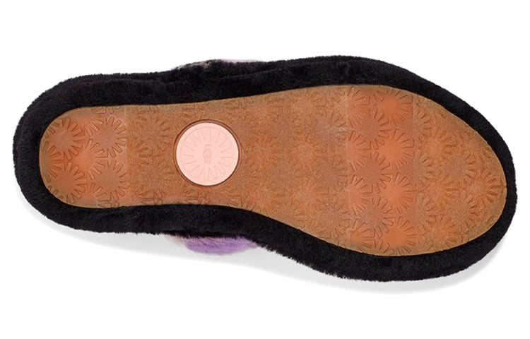 (WMNS) UGG Sandals Black White Purple 1119821-MGNL
