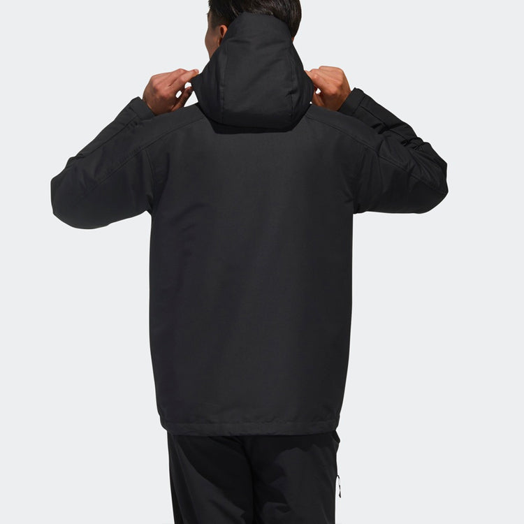 adidas 3in1 Down Jkt Multiple Pockets Outdoor Sports Detachable hooded down Jacket Black GP2916