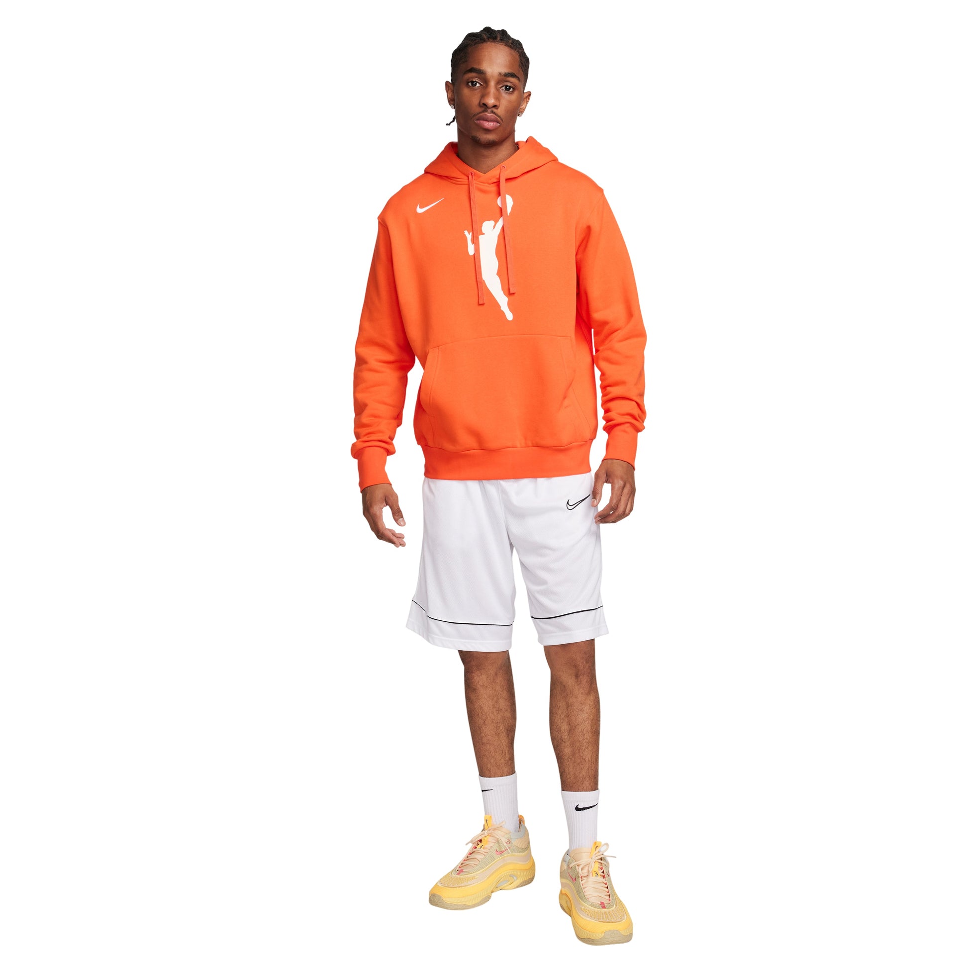 Nike Fleece Pullover Hoodie 'Brilliant Orange' DR9596-820