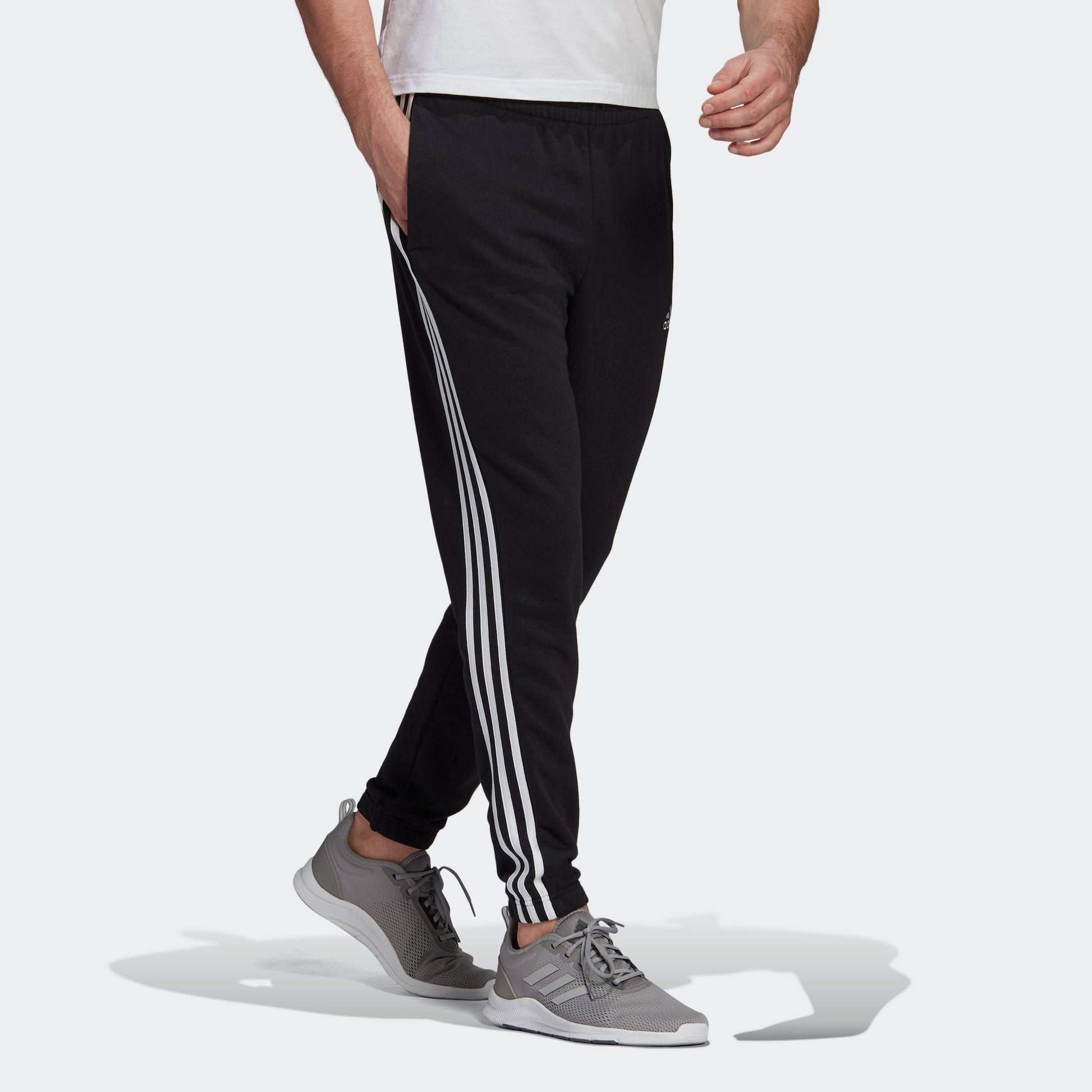 adidas M 3s Ft Te Pt Casual Sports Classic Stripe Bundle Feet Long Pants Black GK8829