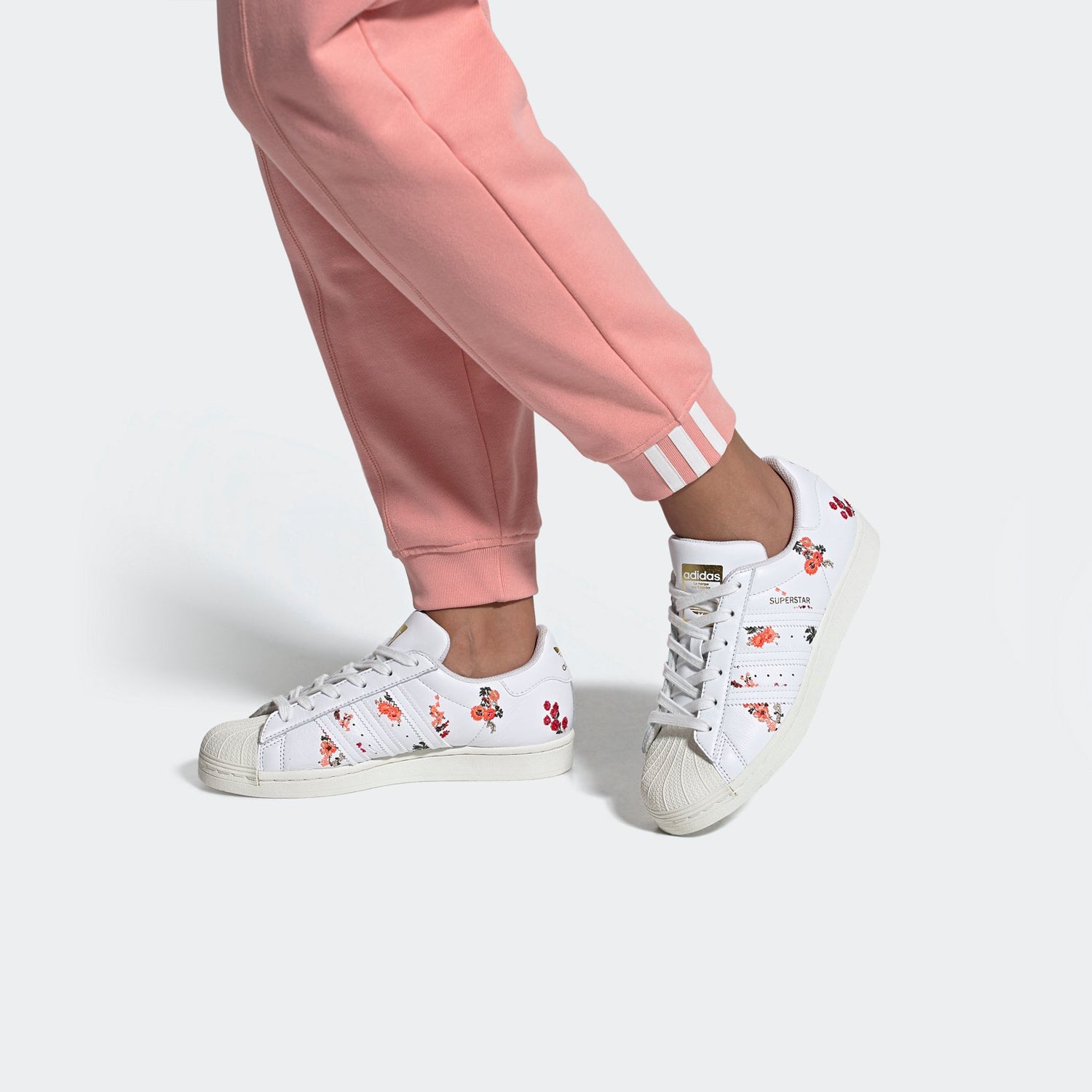 (WMNS) adidas Superstar 'White Floral' FY8768