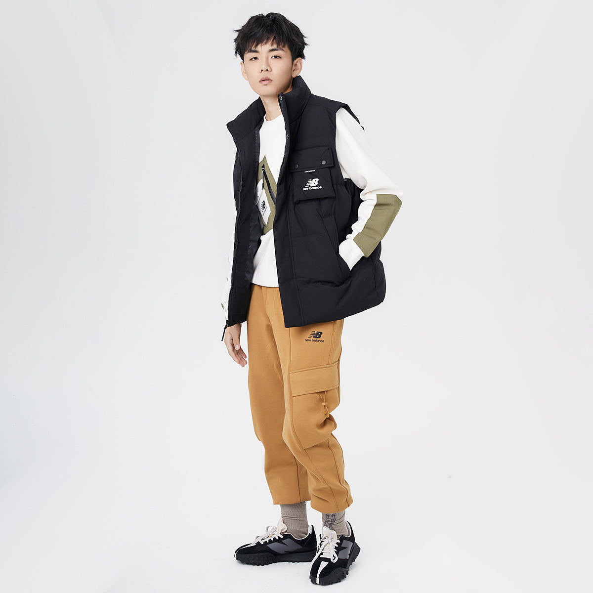 New Balance Windproof Puffer Vest Asia Sizing 'Black' AMV14310-BK