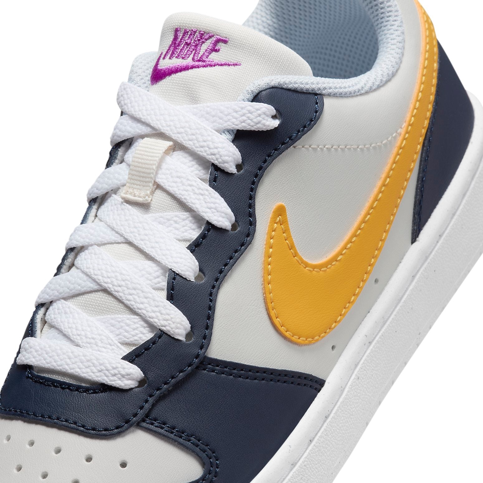 (GS) Nike Court Borough Low Recraft 'White Navy Gold' HJ3482-071