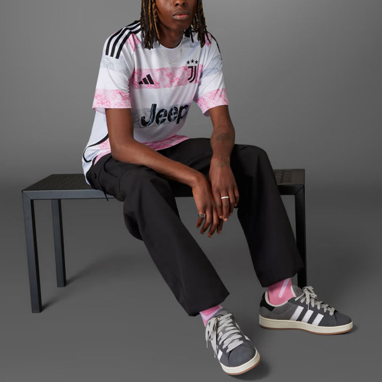 adidas Juventus 23/24 Away Jersey 'White Pink' HR8255
