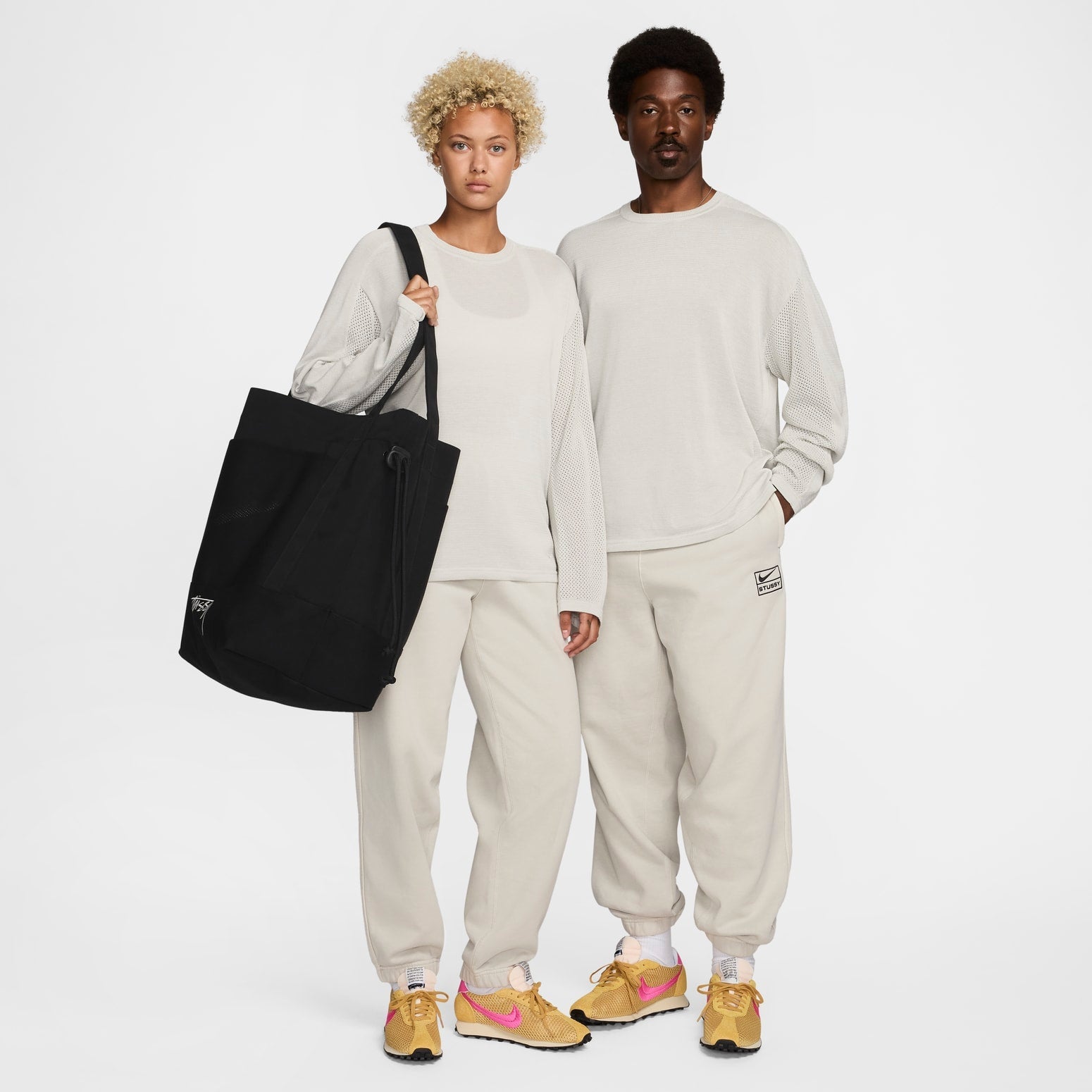 Nike x Stussy Long-Sleeve Knit Jersey 'Light Bone' HF3898-072