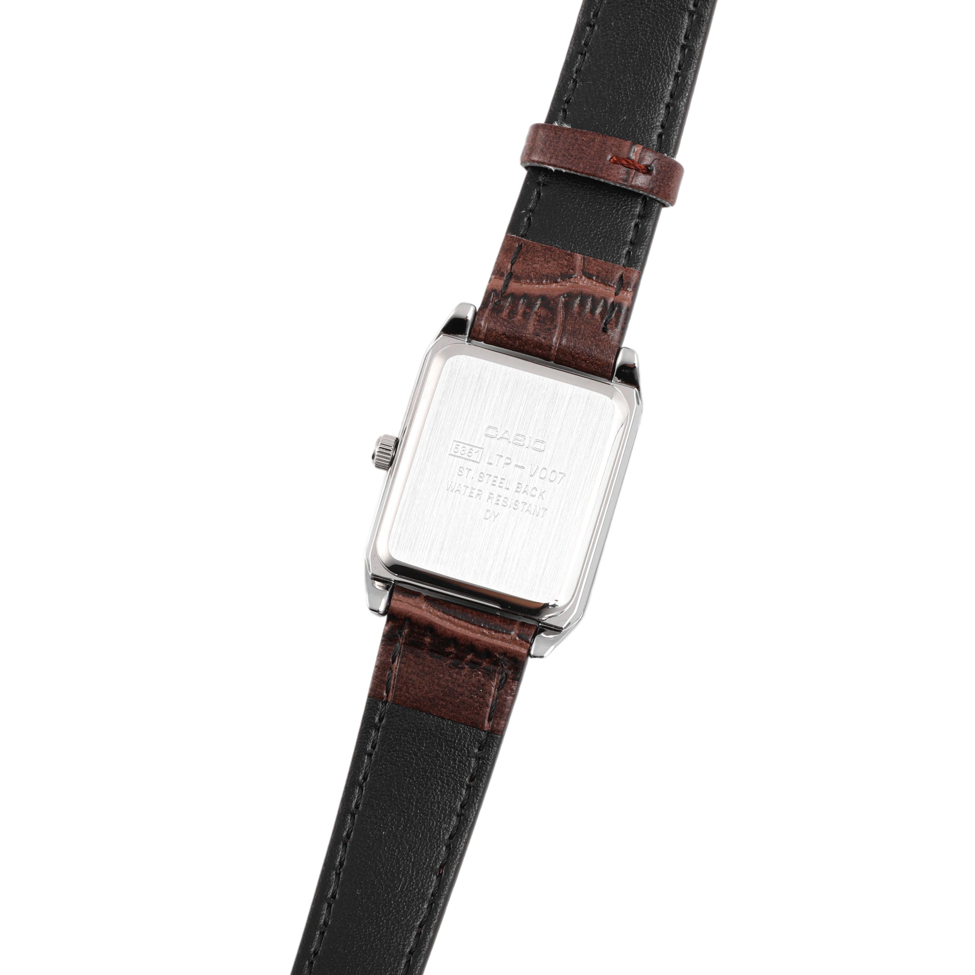 CASIOes Fashiones White/ Quartz Brown Analog LTP-V007L-7B2