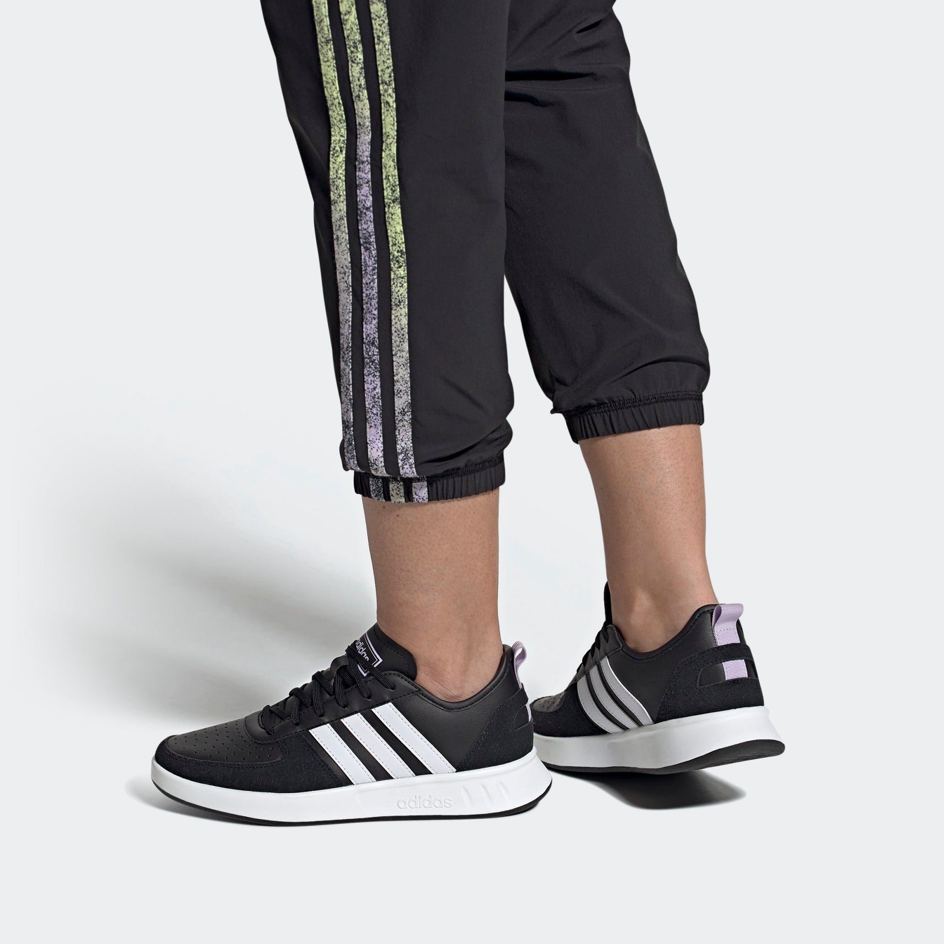 (WMNS) adidas Court80s Running Shoes Black/White FW9178