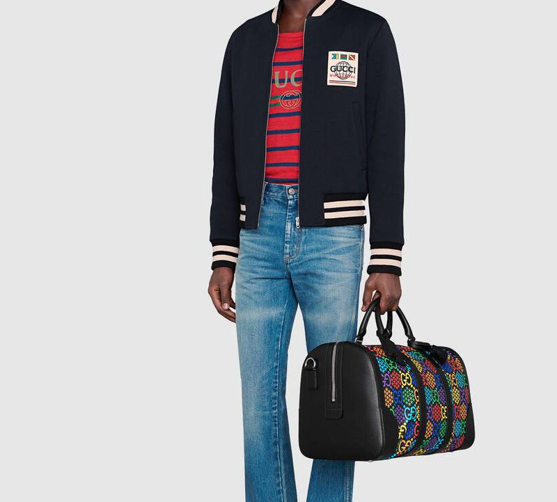 Gucci Knitted Fabric Wool Pilot Jacket For Men Navy 598731-ZADBU-4062