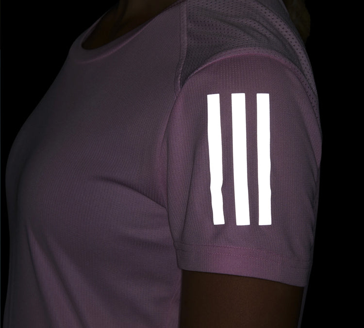 (WMNS) adidas Own The Run Tee Sports Short Sleeve Pink DQ2633