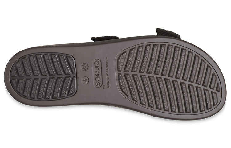 (WMNS) Crocs 2 Straps Brooklyn 'Brown' 208667-206