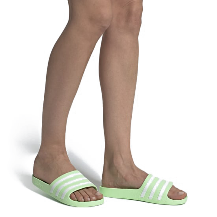 (WMNS) adidas Slide Adilette Aqua 'Green White' EE7347