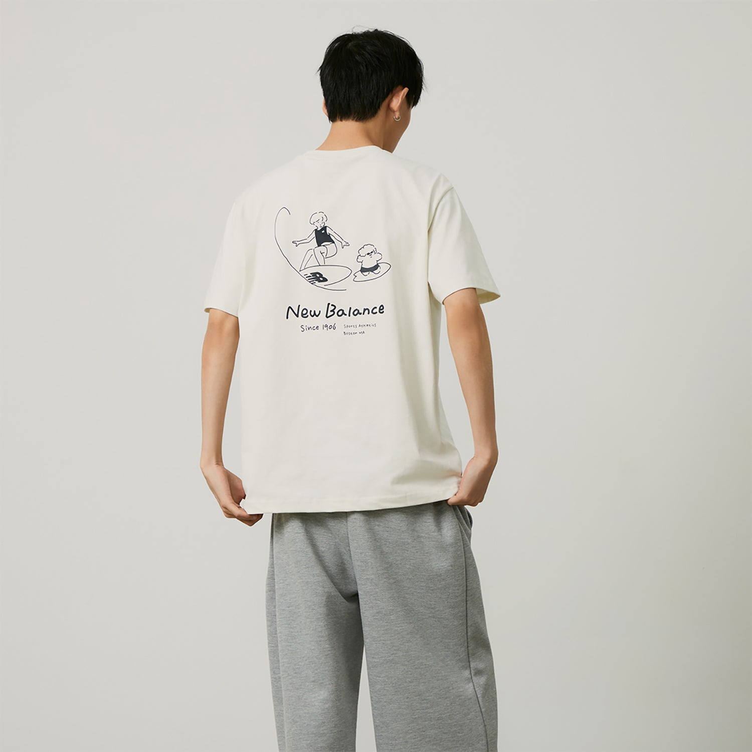 New Balance x Tombonia Graphic T-shirt Lifestyle Asia Sizing 'White' AMT42336-CIC
