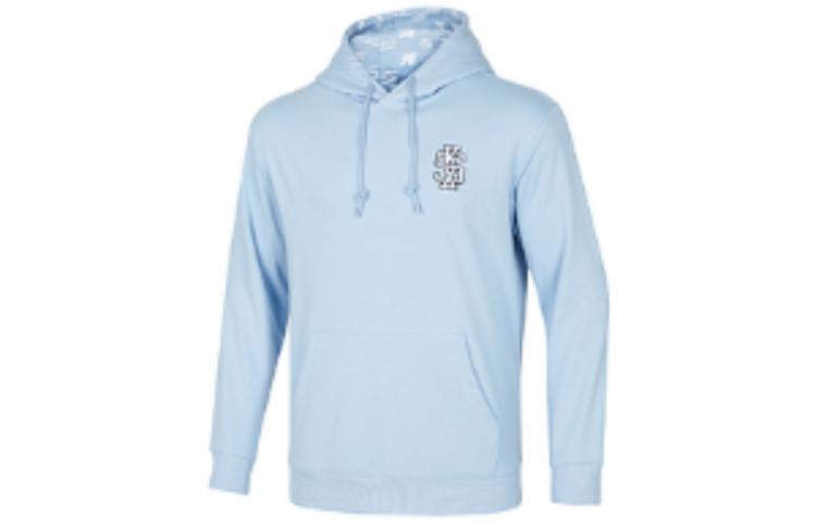 Skechers Logo Printed Hoodie 'Black White Blue' P421U035