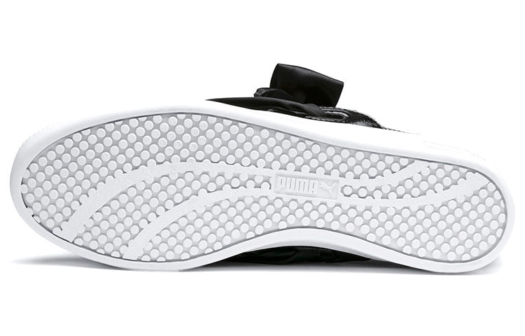 (WMNS) PUMA Smash Bkl Patent Shoes Black/White 369638-02